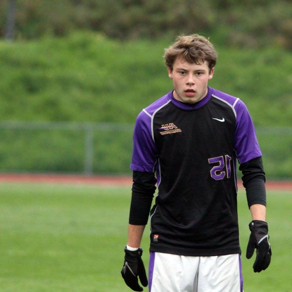 Richard Lander on the soccer field